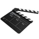 thumbnail image 1 of Claqueta De Películas Más Profesional, Con Sonido Más Fuerte, Claqueta Magnética Incorporada Para Decoración/accesorio Perfecto Para Fiestas Ccdes Tablero negro con rayas blancas, 1 of 8