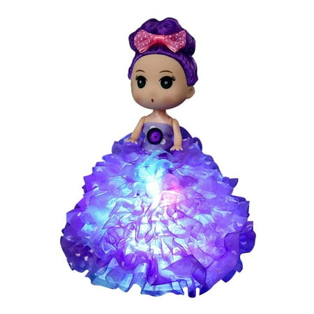 

Glowing Doll Toy 3 Lighting Modes LED Night Light Random Hair Color and Style Home Car Ornament Birthdays Christmas Gifts for Kids Girls