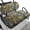 Hunting Camo Leaf Design, variant on Pzuqiu Woodland Camo 2-Piece Golf Cart Seat Cover Set | Breathable Washable Protector for Most 2-Seater Golf Carts