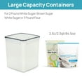 thumbnail image 6 of Vtopmart Airtight Storage Canisters, 4 Pcs Large Food Storage Container for Flour, Sugar, Baking Supplies, Rice with Lids, 6 of 7