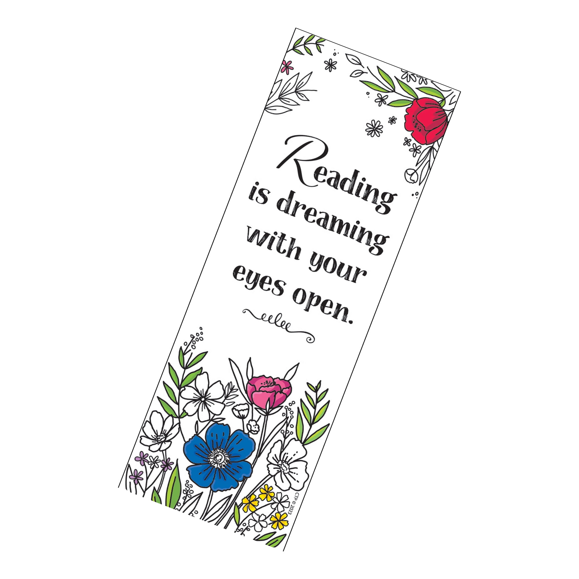 Creative Teaching Press Bright Blooms Bookmark, 30 Per Pack, 6 Packs