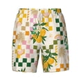 thumbnail image 4 of Lsque Mens Swim Trunks Fruit Pattern - Bathing Suit Compression Liner - Beach Swim Shorts Swimwear - (S-3XL) - Stretch Quick Dry -Large, 4 of 9