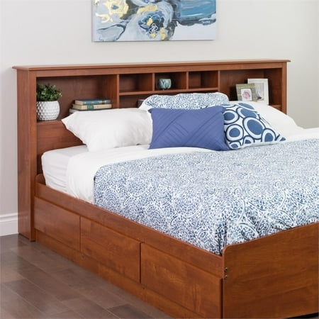 Prepac Monterey King Bookcase Headboard Cherry Prepac Monterey King Bookcase Headboard