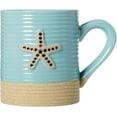 thumbnail image 1 of Cape Shore Sandy Mug 'Salty Kisses' Starfish Coffee Tea Cup (15 oz) Beautiful Design for the Beach or Ocean Lover's Favorite Hot Beverage at Home or in the Office - Great Birthday and Christmas Gift, 1 of 2
