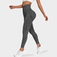 thumbnail image 2 of REgarm Workout Ribbed Seamless Leggings for Women High Waist Tummy Control Gym Leggings Athletic Yoga Pants Gray,L, 2 of 6