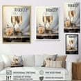 thumbnail image 4 of Designart "Fantasies In Champagne Flutes IV" Champagne Floater Framed Wall Art Prints, 4 of 5
