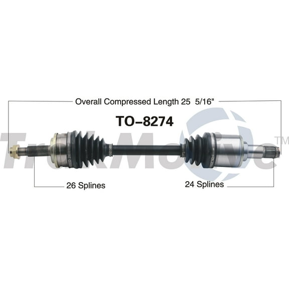 CV Axle Shaft Fits select: 2006-2012 TOYOTA RAV4