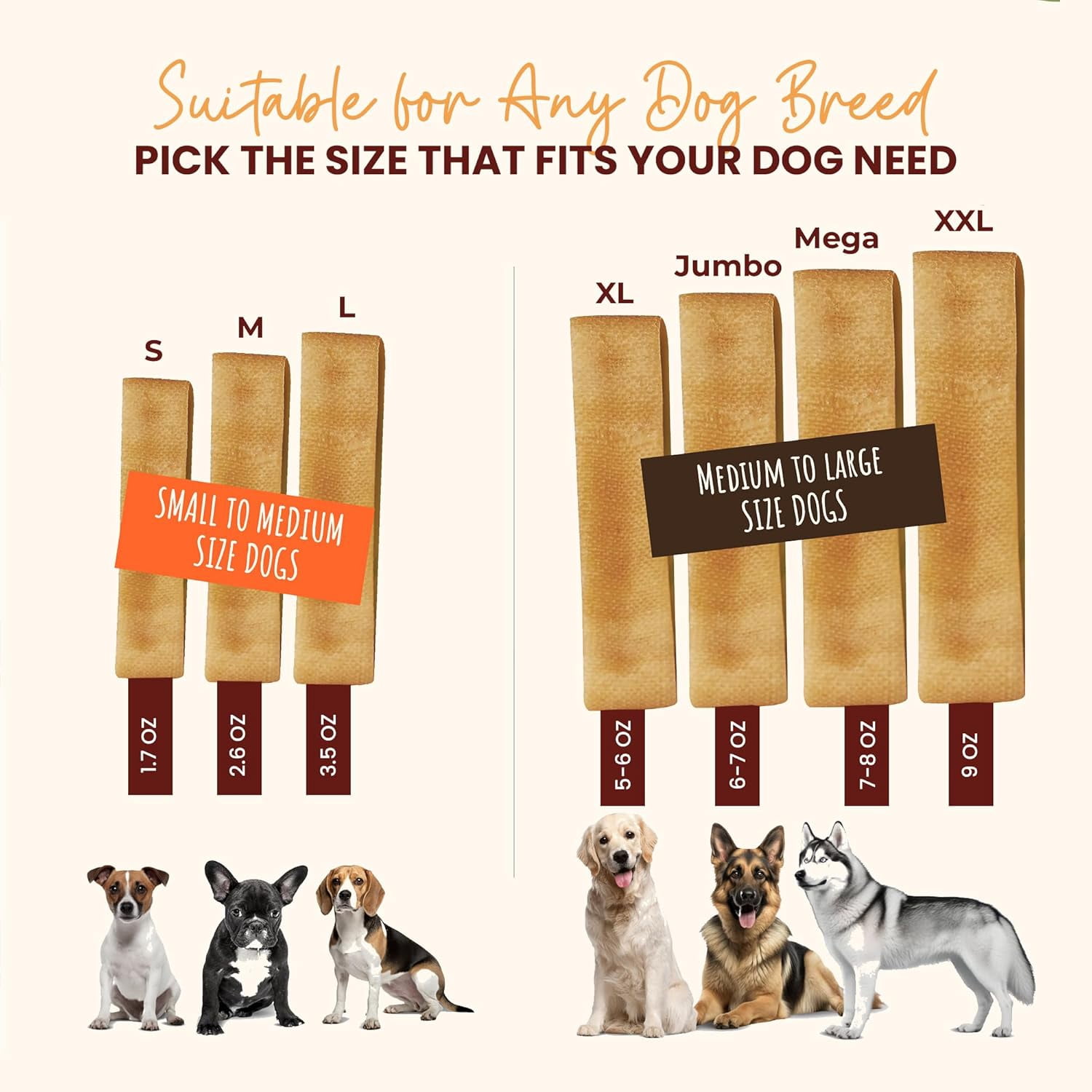 Kathmandus Authentic Himalayan Cheese Natural Dental Chews for Dogs, Small, 10 Chews Packet