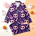 thumbnail image 4 of LIIPEE Girls Halloween Graphic Pajamas Long Sleeve Shirts And Pants Pajama Sets Kids Fall Sleepwear 4-14 Years, 4 of 7