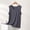 Gray, variant on Women Pajama Tops Solid Summer Crew Neck Sleeveless Loose Casual Tank Loungewear Sleep Top