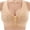 Beige, variant on Sports Bras For Women Comfortable Front Closure Bra - For Seniors And Older People New Comfort Style Nylon & Spandex 5Xl Womens Bras