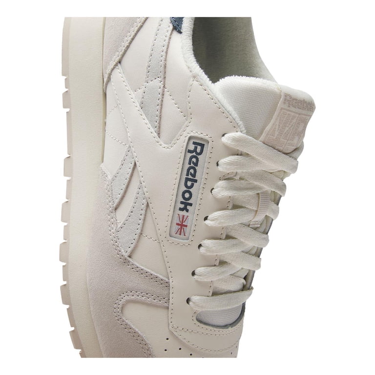 Reebok Men‚Äôs Classic Leather Sneakers, Chalk/Stucco/Hoops  display picture 3