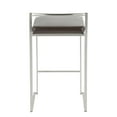 thumbnail image 5 of Fuji Stackable Counter Stool  Brown, Set of 2, 5 of 5