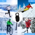 thumbnail image 4 of Gorro de invierno para hombre, mascarilla para clima frío, capucha de pasamontañas negra, pasamontañas para deportes al aire libre a prueba de viento brillar Electrónica, 4 of 5
