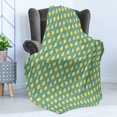 thumbnail image 4 of Lemon Soft Flannel Fleece Throw Blanket, Healthy Fruit Theme Juicy Sliced and Whole Lemons, Cozy Plush for Indoor and Outdoor Use, 50" x 60", Yellow Sea Green, by Ambesonne, 4 of 5