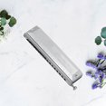 thumbnail image 4 of OUNONA 1Pc Silver 16 Hole Harmonica Music Instrument with Piano Keyboard Scale, 4 of 4