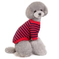 thumbnail image 3 of Ropa para mascotas Camiseta a rayas para perros Ropa bípode para mascotas Ropa de primavera y verano para mascotas MFZFUKR BST3001368-4, 3 of 6
