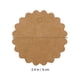 thumbnail image 5 of 100 Uds. Papel Kraft festoneado redondo de 60mm/etiqueta de regalo/etiqueta DIY/etiqueta de equipaje/etiqueta de precio con hilo de yute de 10M (marrón), 5 of 6