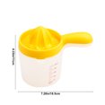 thumbnail image 3 of Citrus Juicer Manual Press, Pulp Separator, Non-Slip Base, Easy Squeezing, Drip-Free Pouring, Fresh Juice Lovers, Home Bartenders, Efficient Extractor Akmoler | Yellow, 3 of 9
