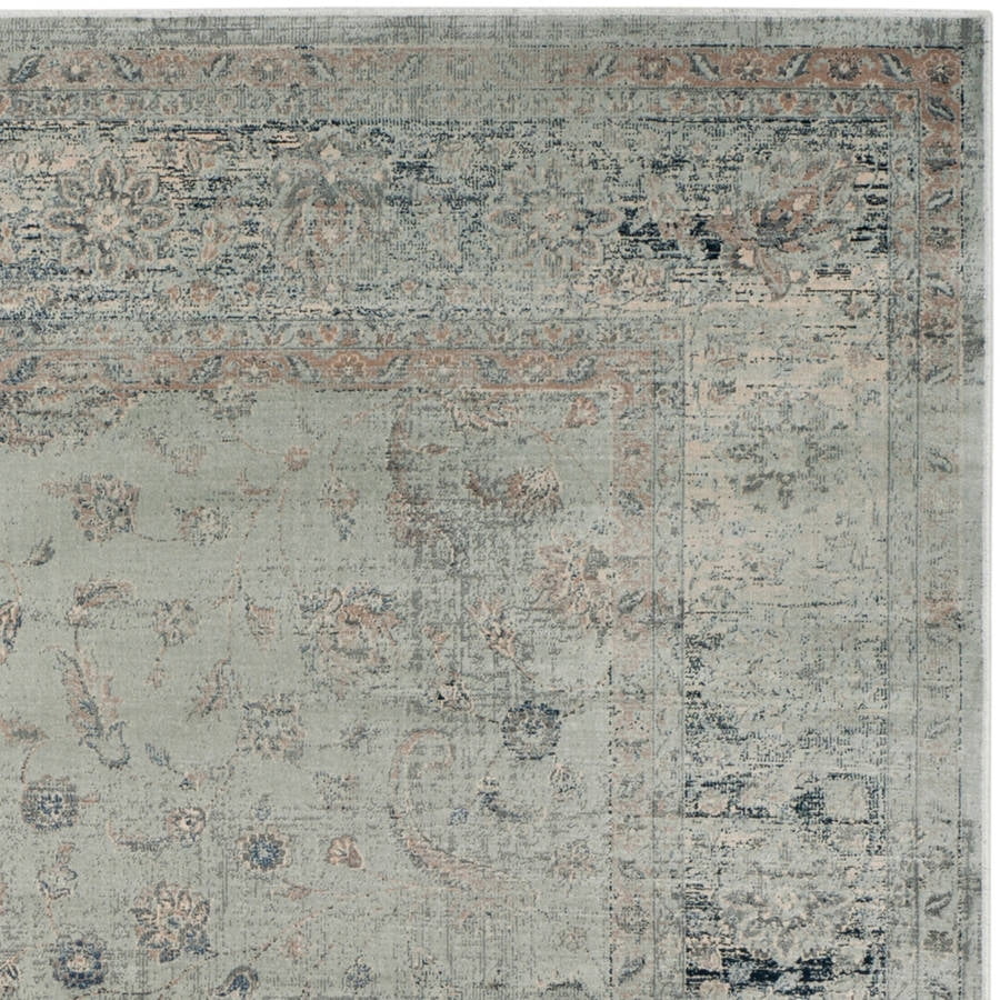 SAFAVIEH Vintage Daven Traditional Area Rug, Light Blue, 4' x 5'7"