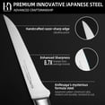 thumbnail image 6 of KnifeSaga Kitchen Knife Set with Block 17 Pcs, Knife Block Set, Japanese High Carbon Stainless Steel Knives Set for Kitchen with Sharpener, Razor Sharp Premium Block Knife, 6 of 9