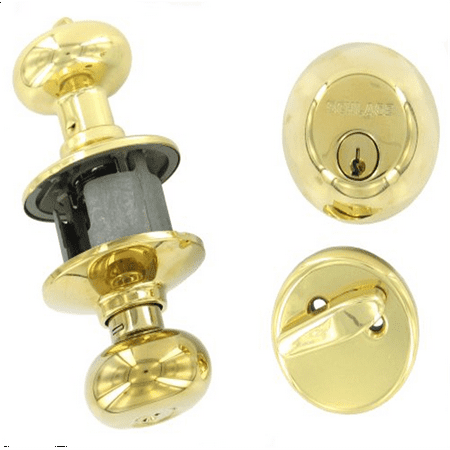 Schlage FB350VPLY505 Plymouth Combo Kit, Bright Brass