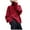 Red-Sweater, variant on Qetyuw Turtleneck Sweaters for Women Oversized Solid Color Long Sleeve Jumpers Knitted Chunky Casual Pullover Sweaters