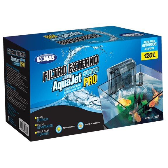 Filtro Externo Lomas Aquajet Slim Pro 120 L