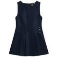 thumbnail image 3 of Beverly Hills Polo Club Girls' School Uniform Dress - 2 Pack Sleeveless Pleated Khaki Jumper Dress (4-16), 3 of 7