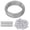 Silver, variant on TooTaci 1/8" Vinyl Coated Wire Rope Kit,100FT Braided Stainless Steel Clothesline Wire for String Light Hanging, Anchor, Outdoor Garden