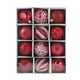 thumbnail image 1 of Conjunto de bolas de Navidad rojas y blancas de 6 cm 12 unidades en caja de regalo pintada, 1 of 5