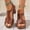 Brown, variant on Viluyesy Women's Block Heels Sandals, Comforable Soft Sole Peep Open Summer 2025 Fashion Shoes Beige 5.5
