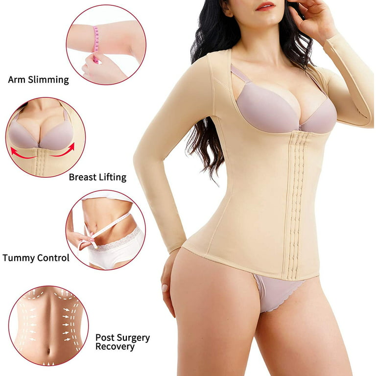  Gotoly Women Waist Trainer Corset Tummy Control Shapewear  Upper Arm Shaper Post Surgical Slimmer Compression Tops