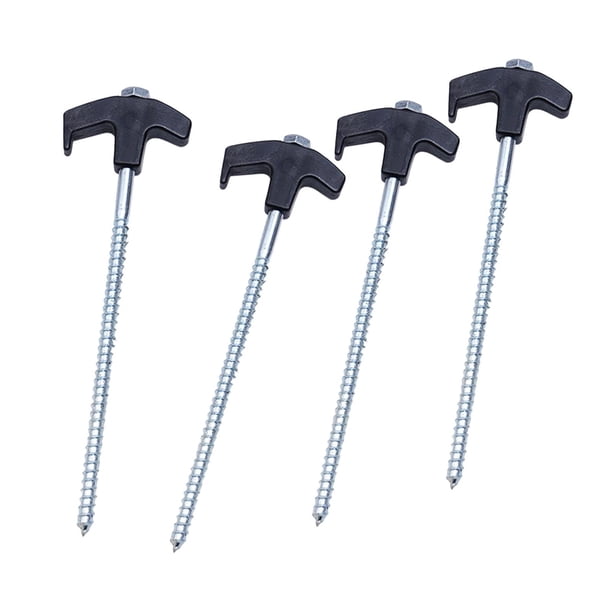 4 estacas para tienda de campaña, resistentes, portátiles, resistentes, clavos de fijación para senderismo al aire libre.