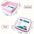 thumbnail image 4 of 2.4 Gal(9L) Collapsible Dish Basin with Drain Plug,Space Saving Multiuse Foldable Sink Tub,Dishpan,Kitchen Sink for Camping,Plastic Tub,Vegetable Washing,Beverage Tubs, 4 of 10