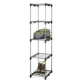 Whitmor 5Tier Shelf Tower Closet System, Metal with Plastic Connectors
