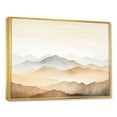 thumbnail image 2 of Designart "Whispering Serenity Of A Mountain Morning IV" Landscape Mountains Floater Framed Canvas Wall Art, 2 of 5