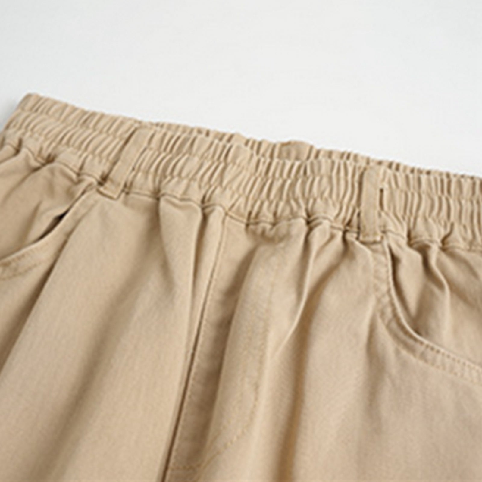 Wdgfv Boys Bootcut Jeans Boys Pants Comfortable Khaki School Trousers High Waist Straight Leg for Casual Daily Wear Kids Outfit Khaki 13-14 Years