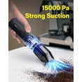 thumbnail image 3 of Handheld Vacuum Cleaner Cordless, Desk Vacuum Compressed Electric  Duster 15000Pa Suction, 4-in-1 Portable Vortex Dust Buster for Computer Keyboard Car, 3 of 8
