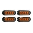 thumbnail image 4 of Luz Estroboscópica Para Automóvil, Fácil Instalación IP65 A Prueba De Agua 3000K Luces Laterales Para Camiones 4 LED Hermosa Práctica Para Remolques Para Automóviles Para, 4 of 8