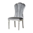 thumbnail image 2 of Hixe Side Dining Chair Set of 2-Silver Wood-Gray Fabric Cushioned Seats, 2 of 6