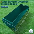 thumbnail image 3 of Heavy Duty Steel Livestock Feeder Trough – 22 Gallon Capacity, 45" Hay Feeder – Feeds Up to 10 Sheep at Once – Ideal for Horses, Goats, Sheep, Cattle, Alpacas – Durable, Easy to Clean, 3 of 8