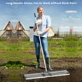 thumbnail image 4 of Costway Lawn Leveling Rake 42" x 10" Heavy Duty Level Lawn Tool for Garden Backyard/Lawn Silver, 4 of 10