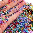 thumbnail image 4 of jifeng 14400pcs Perles Rondes en Verre Lâches, Petites Perles Multicolores Perles Rondes d'Artisanat,, 4 of 9