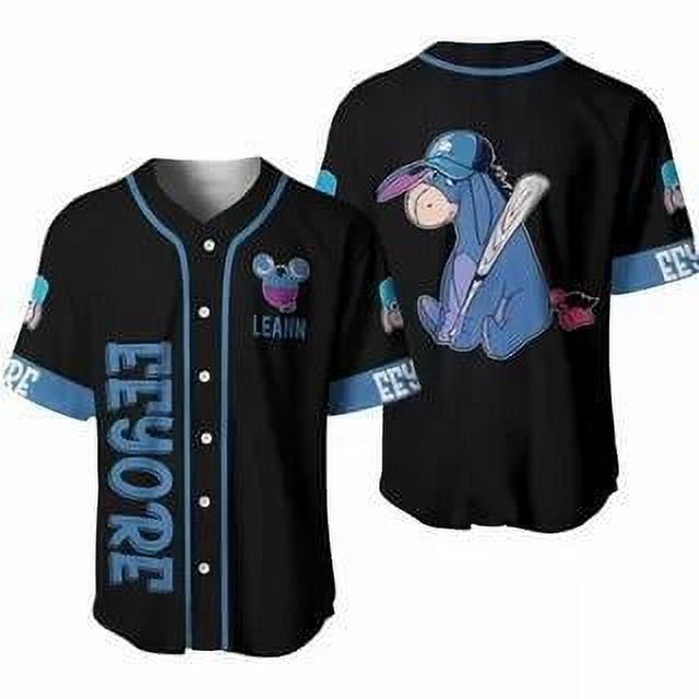 Moda transfronteriza Transferencia de calor Ahora lo hacen los hombres Traje de béisbol Jersey con letras impresas en 3D Cuello redondo Botón Cárdigan Traje de béisbol