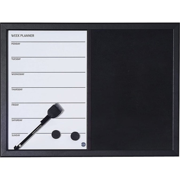 MasterVision 2-in-1 Magnetic Weekly Planner Board