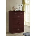 thumbnail image 2 of Hodedah 7-Drawer Chest with Locks on 2-Top Drawers in Mahogany, 2 of 5