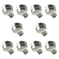thumbnail image 2 of 10 Piezas Clips Metálicos para Velas Portavelas Sujetadores Ornamentales de Hierro Reutilizables Adecuados para de Navidad Celebraciones Regalos Plata, 2 of 7