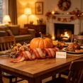 thumbnail image 5 of Fall Plaid Wired Edge Ribbon 2.46 Inch Wide, Thanksgiving Harvest Checkered Ribbon Roll for Gift Wrapping Wreath DIY Craft Halloween Fall Home Party Decoration, 5 of 6