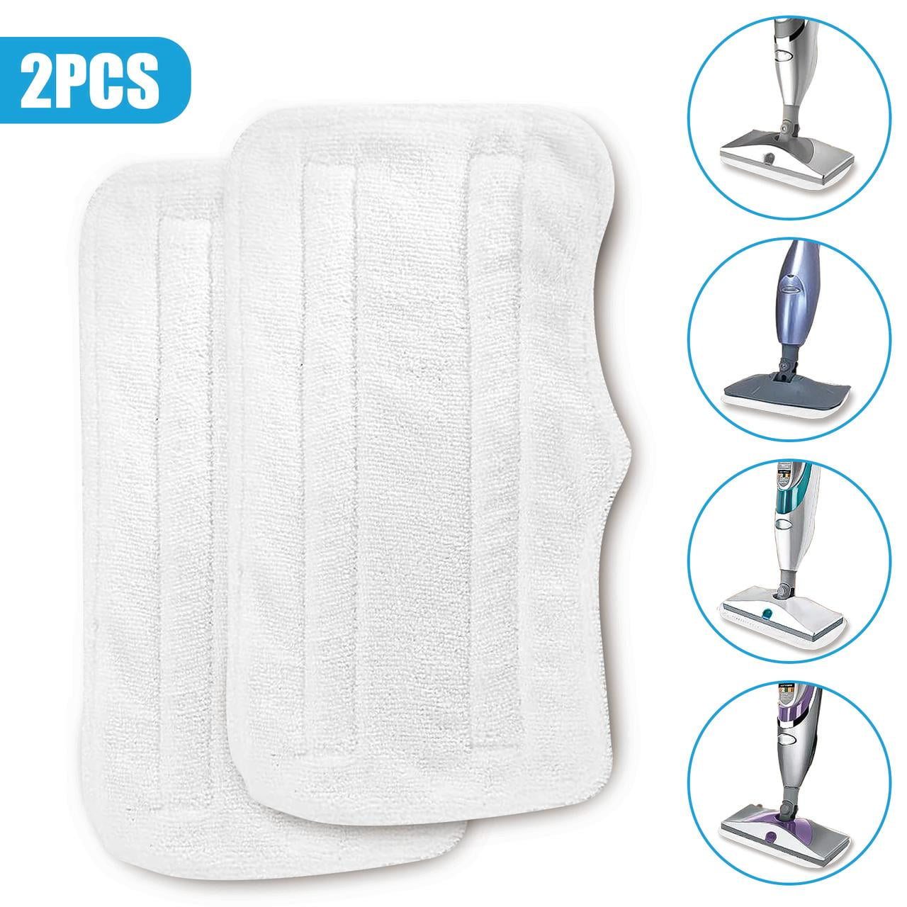 TSV 2Pcs Replacement Microfiber Pads Fit for Shark EuroPro Steam Mop